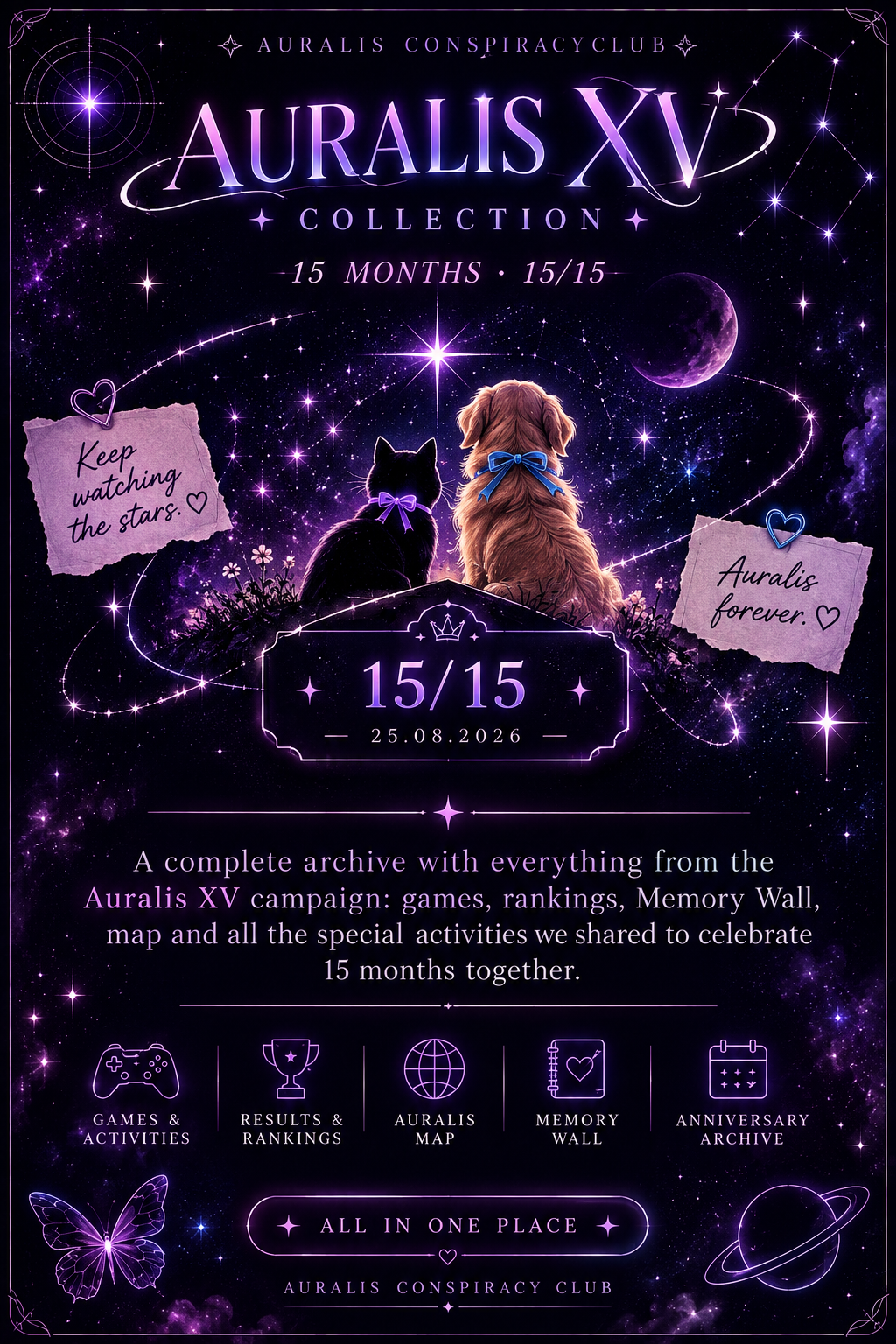 AURALIS XV — 15 Months Under the Same Stars