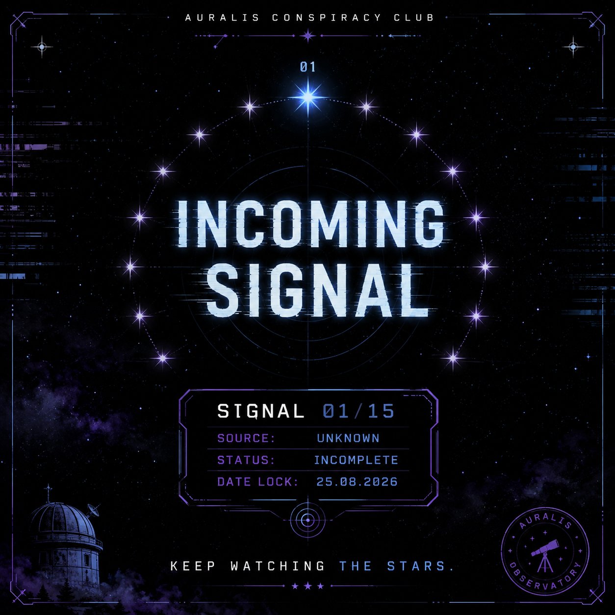 📡 INCOMING SIGNAL... 01/15