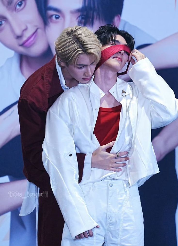 An affectionate but possessive hug