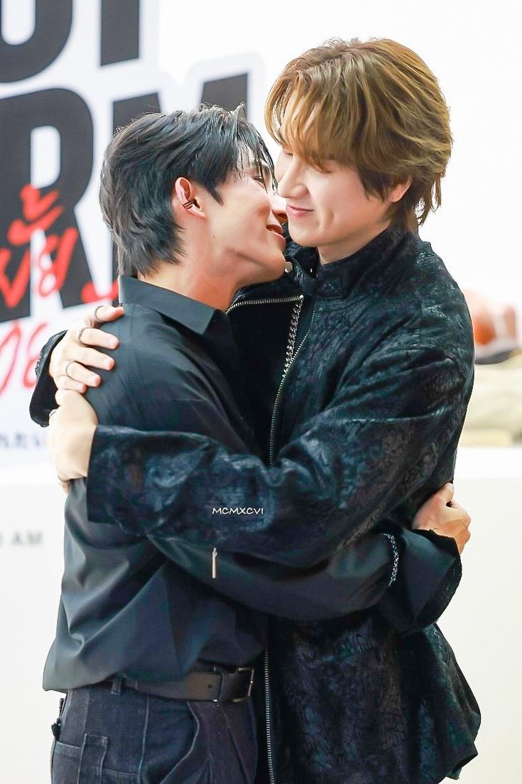A playful hug