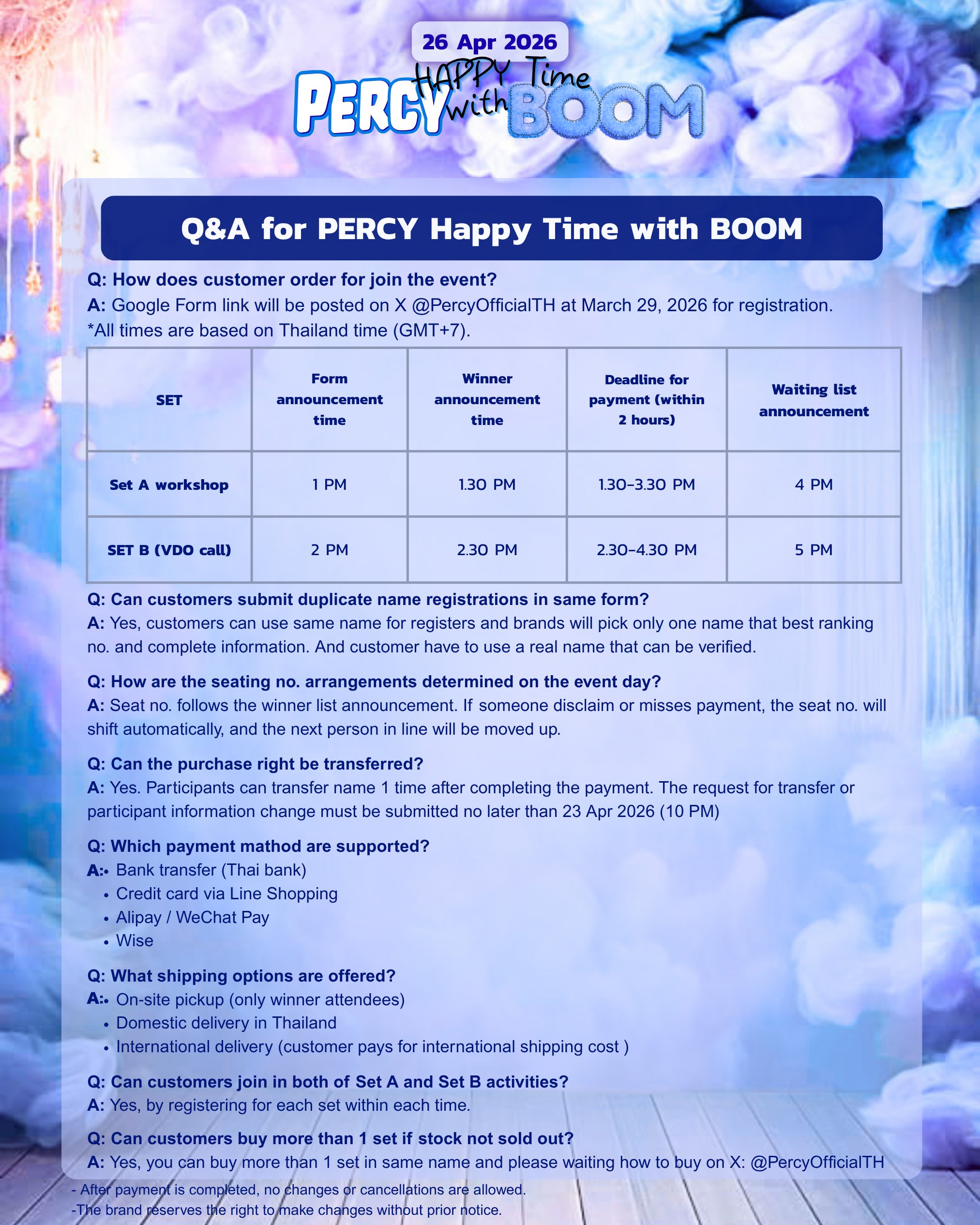 PERCY Happy Time with BOOM