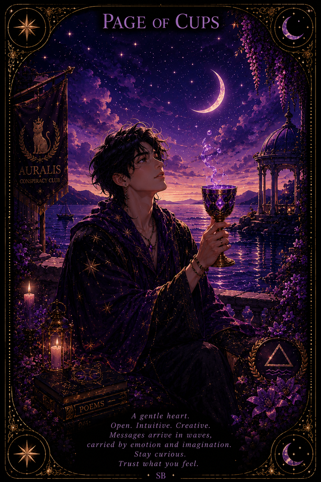 Page of cups
