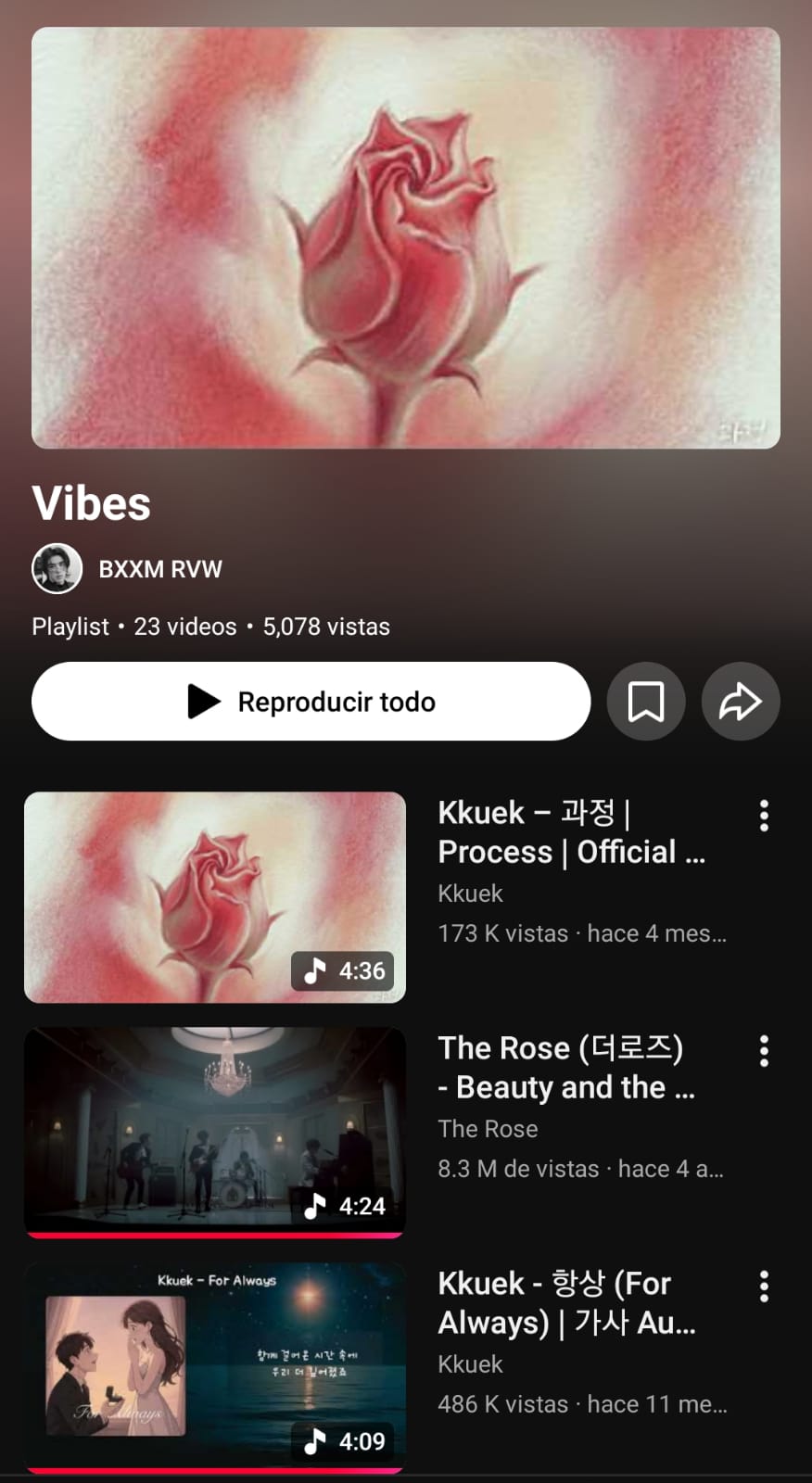 Boom’s YouTube playlist